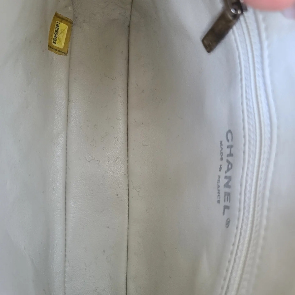 Chanel Cream Quilted Leather Camera Chain Strap Shoulder Bag - Picture 10 of 10